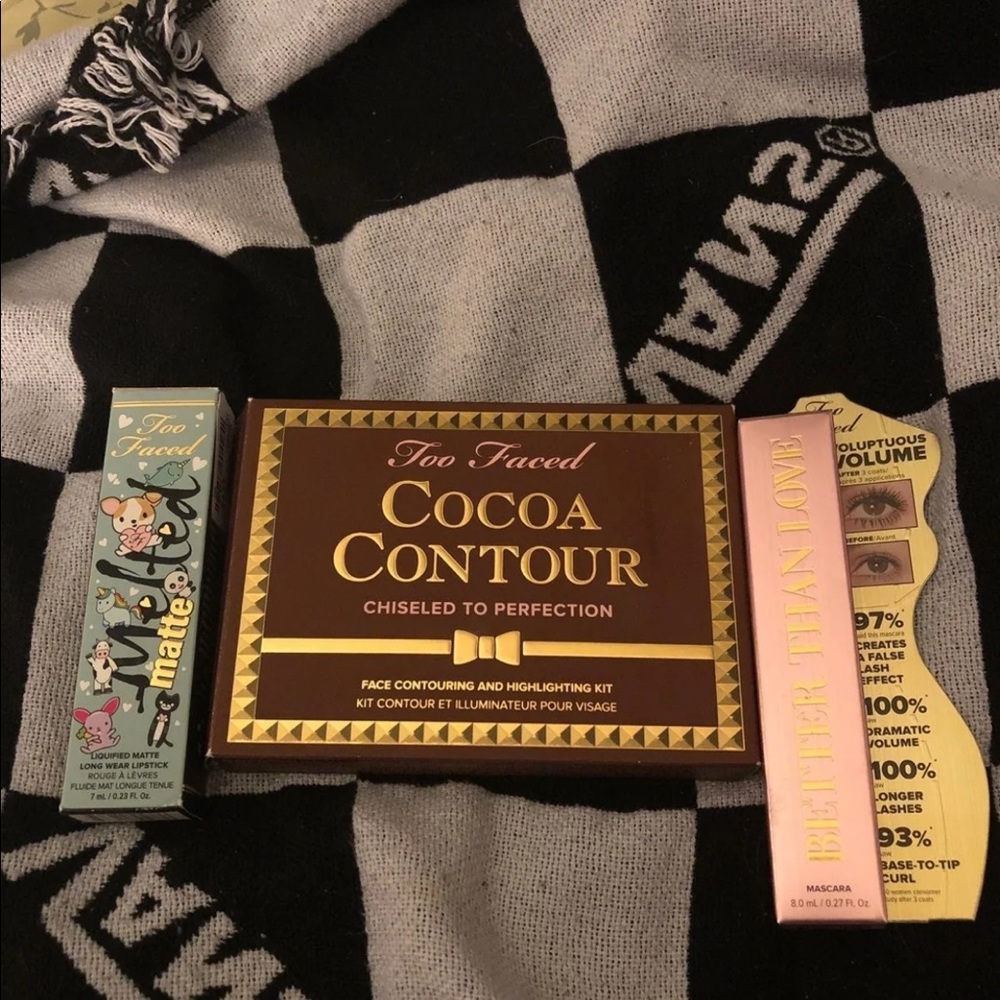 Too faced cocoa contour melted clover mascara set
